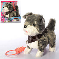 Собачка на поводке, мягкая интерактивная игрушка 24 см, "Кращий друг" PL2130-2