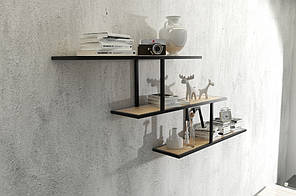 Навісна - Настінна Полиця в стилі LOFT (Wall Shelf - 31)