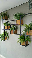 Навісна — Настінна Полиця для квітів у стилі LOFT (Wall Shelf — 28)