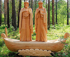 Скульптури з дерева людей, ручна різьба по дереву (Hand Carved Artwork 08)