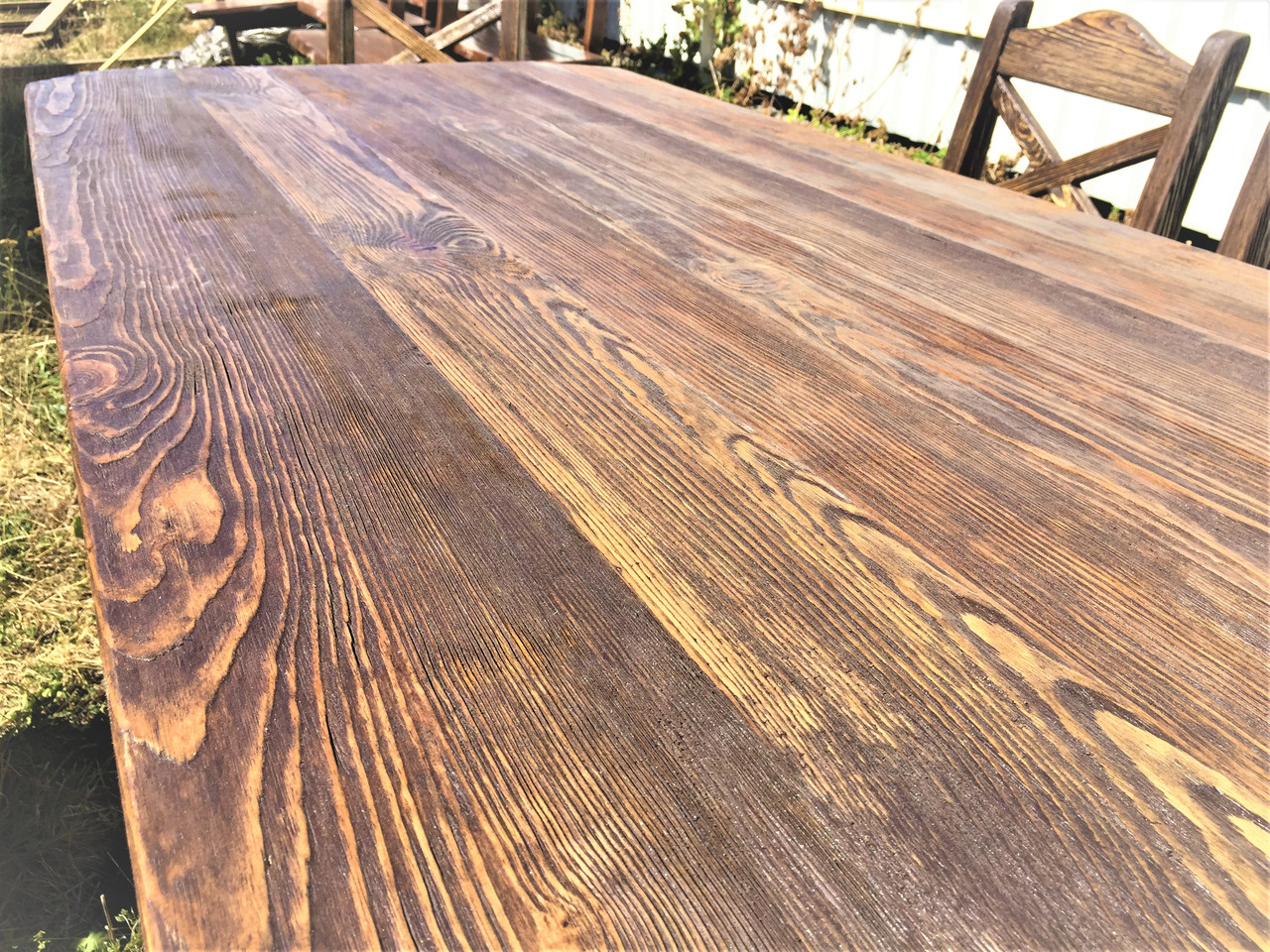 Стільниця з натурального масиву сосни ручної роботи від виробника. Tabletop 01