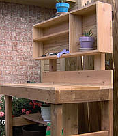 Декоративный деревянный стол для работы в саду - (Decorative Table - 08)
