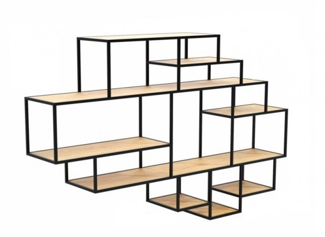 Навісна - Настінна Полиця в стилі LOFT (Wall Shelf - 02)