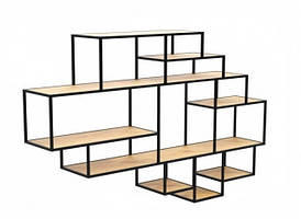 Навісна - Настінна Полиця в стилі LOFT (Wall Shelf - 02)