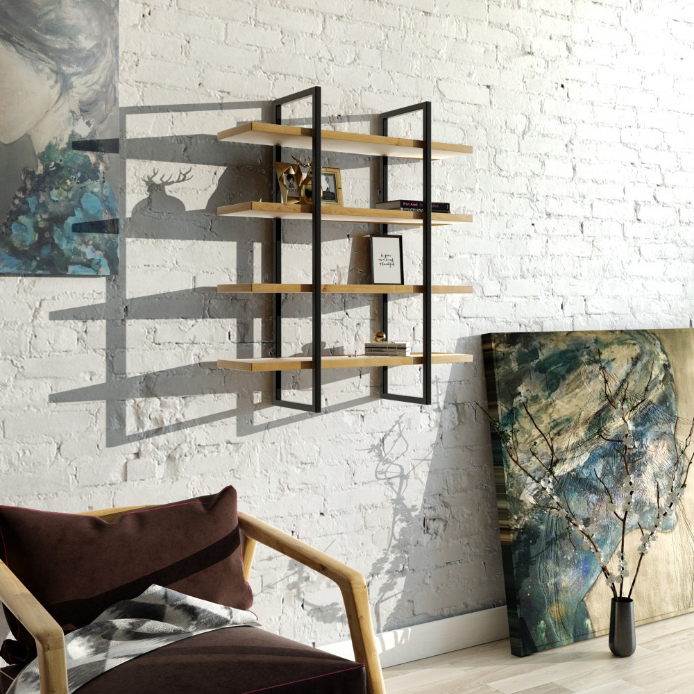 Навісна - Настінна Полиця в стилі LOFT (Wall Shelf - 14)