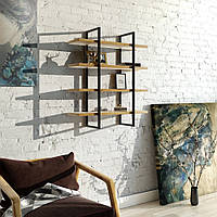 Навісна - Настінна Полиця в стилі LOFT (Wall Shelf - 14)