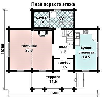 Дом деревянный из оцилиндрованного бревна 11х10 м - фото 2 - id-p1319411072