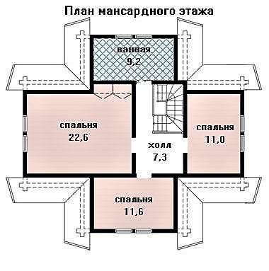 Дом деревянный из оцилиндрованного бревна 11х10 м - фото 3 - id-p1319411072