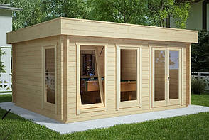 Альтанка з термомодифицированного бруса 20 м2 від виробника Thermo Outdoor Gazebo 069