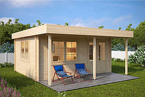Будинок з термобруса 20 м2. від виробника Thermo Wooden House 047