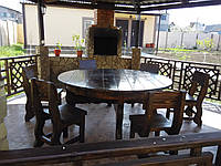 Стол круглый деревянный 1500*750 для кафе, баров, ресторанов от производителя