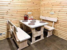 Меблі дерев'яні сосна вибілена масло воском 1100х800 Furniture set - 38