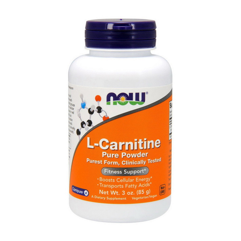L-Карнітин в порошку NOW L-Carnitine pure powder 85 g