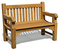 Лавочка скамья со спинкой 1200 х 580 мм от производителя Garden park bench 34