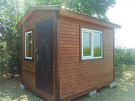 Дерев'яний будиночок охорони 3,0х2,4 м