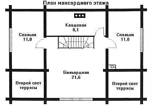 Дом из оцилиндрованного бревна 8х11 м - фото 3 - id-p1319416665