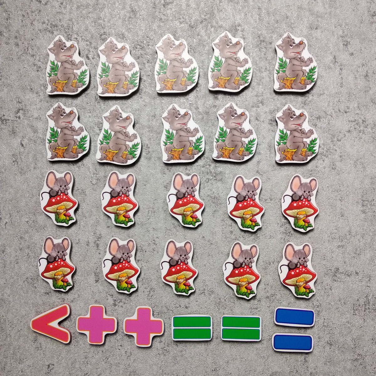 Магнітна математика Вовченята та Мишенята