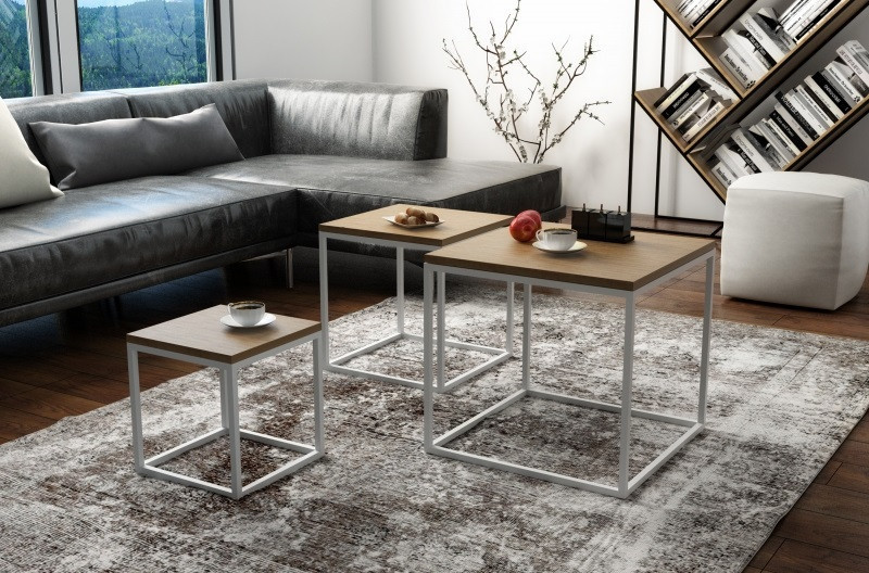 Кавовий Журнальний столик у стилі LOFT (Table - 537)