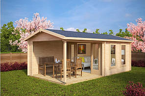 Альтанка з термомодифицированного бруса 18 м2 від виробника Thermo Outdoor Gazebo 008