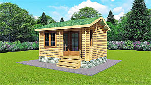 Альтанка з термомодифицированного бруса 15 м2 від виробника Thermo Outdoor Gazebo 012