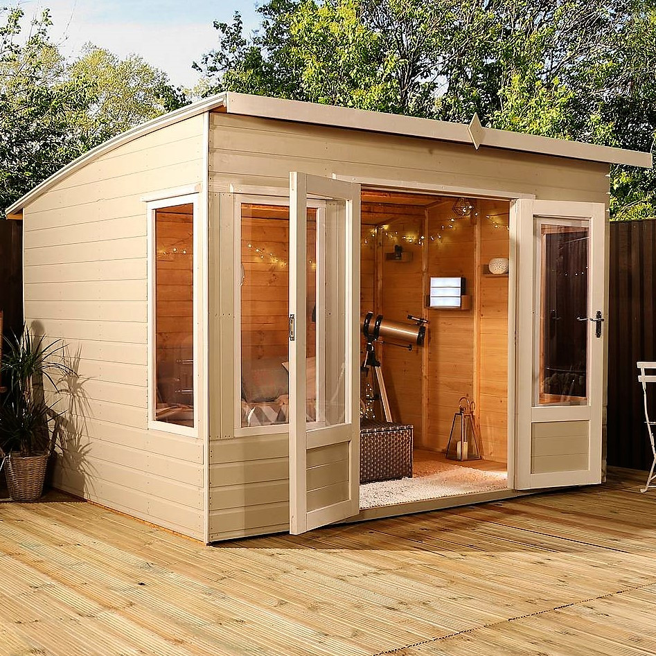 Альтанки дерев'яні 2,4х2,9 закриті недорого оптом від виробника Wood Gazebo 008