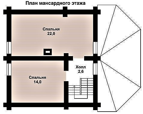 Дом из оцилиндрованного бревна 7х10 м - фото 2 - id-p1319416779