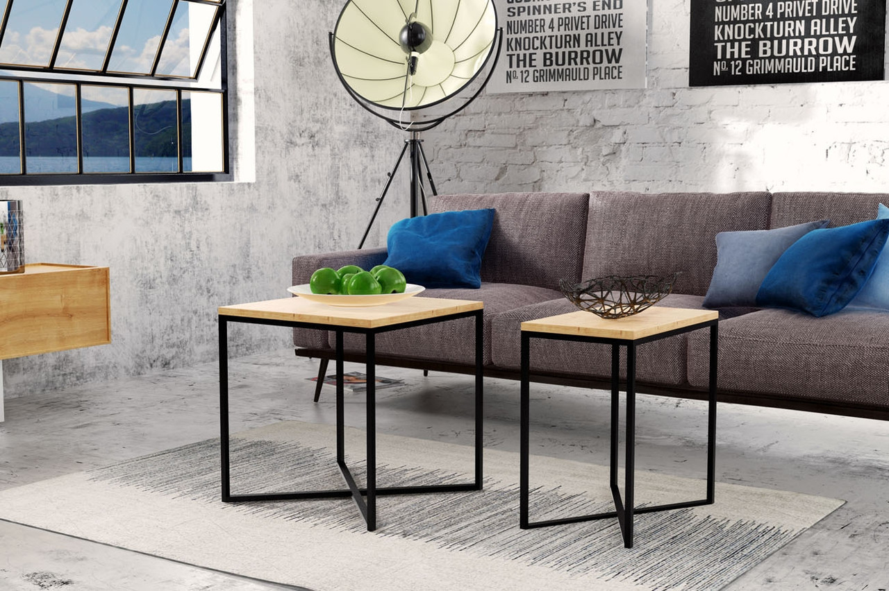 Кавовий журнальний столик у стилі LOFT (Table — 539)