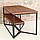 Кавовий Журнальний столик у стилі LOFT (Table - 640), фото 3