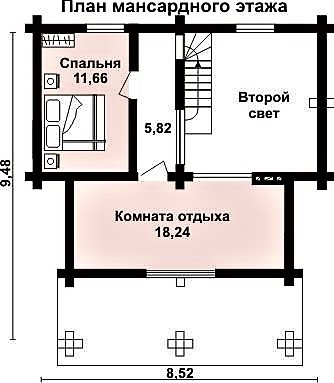 Дом из оцилиндрованного бревна 10х9 м - фото 3 - id-p1319413916