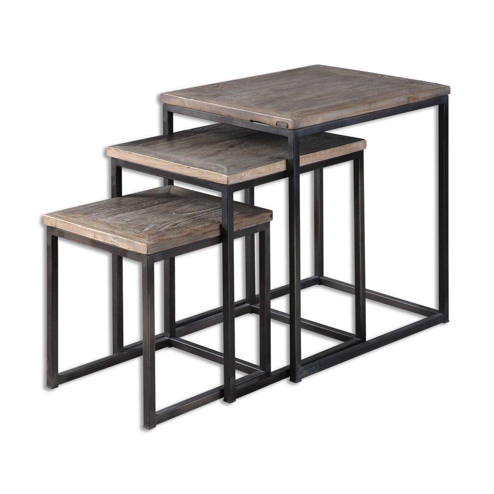 Комплект журнальних столиків у стилі LOFT (Table — 765)