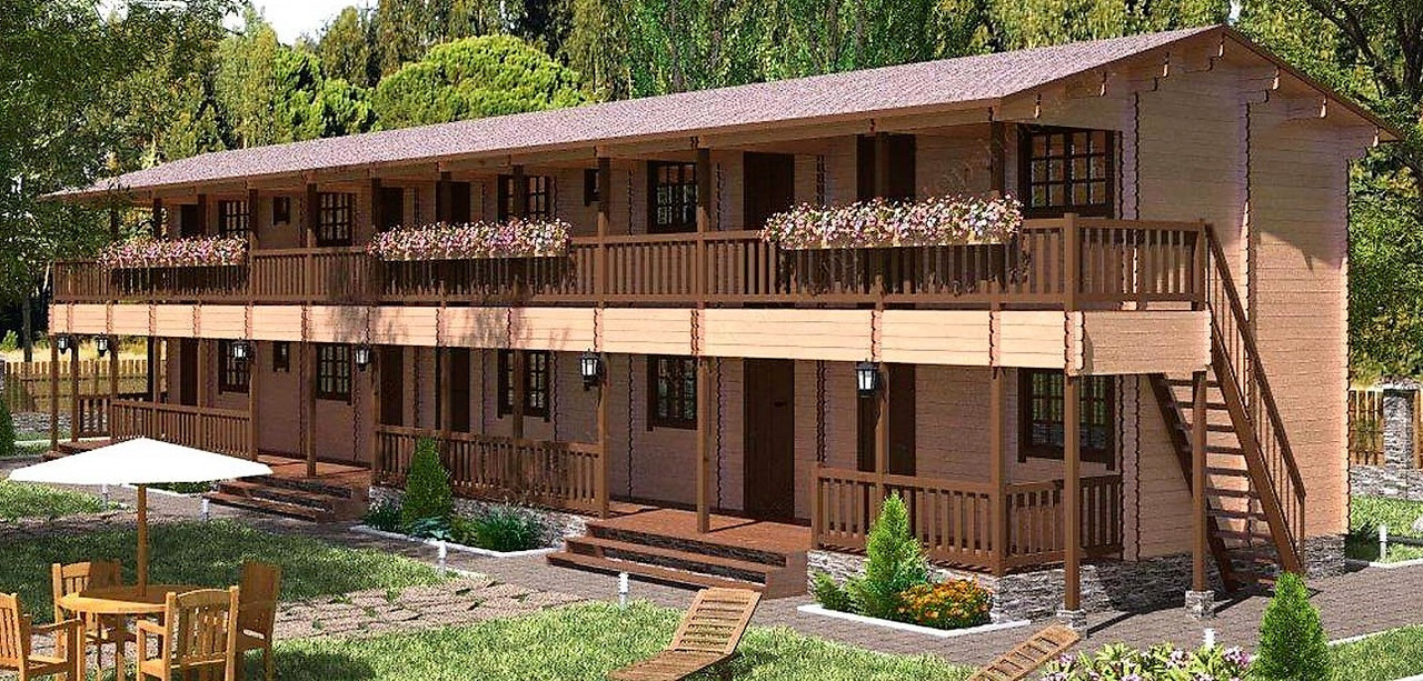 Модульний садовий будиночок 6,0x24,0м Gartenhäuser-47
