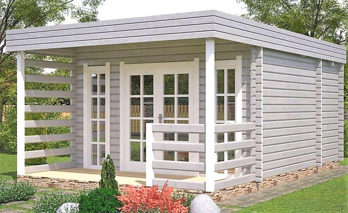 Модульний садовий будиночок 4,0x6,0м Gartenhäuser-50