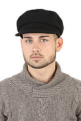 Капітанка чоловіча з тканини чорна