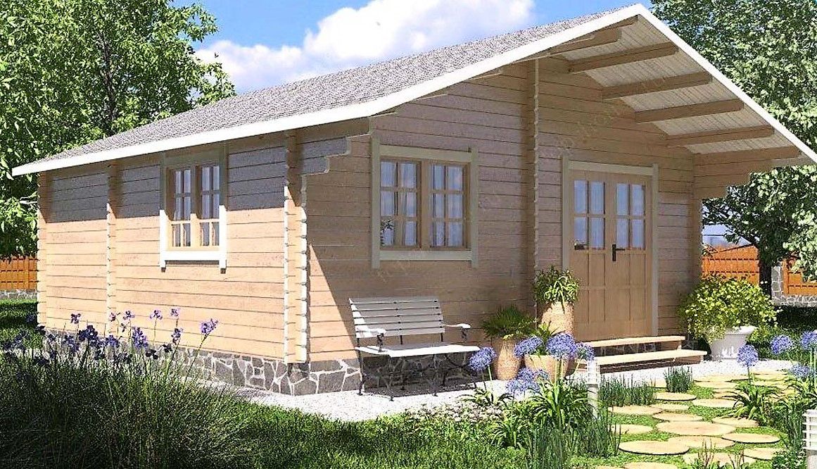Модульний садовий будиночок 6,0x6,0м Gartenhäuser-14