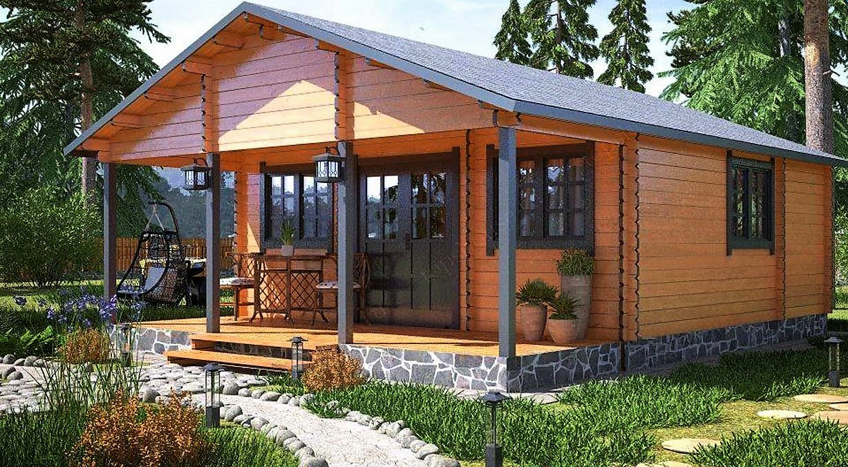 Модульний садовий будиночок 6,0x7,5м Gartenhäuser-20