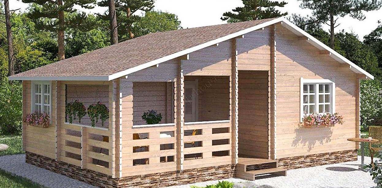 Модульний садовий будиночок 5,5x5,8м Gartenhäuser-24