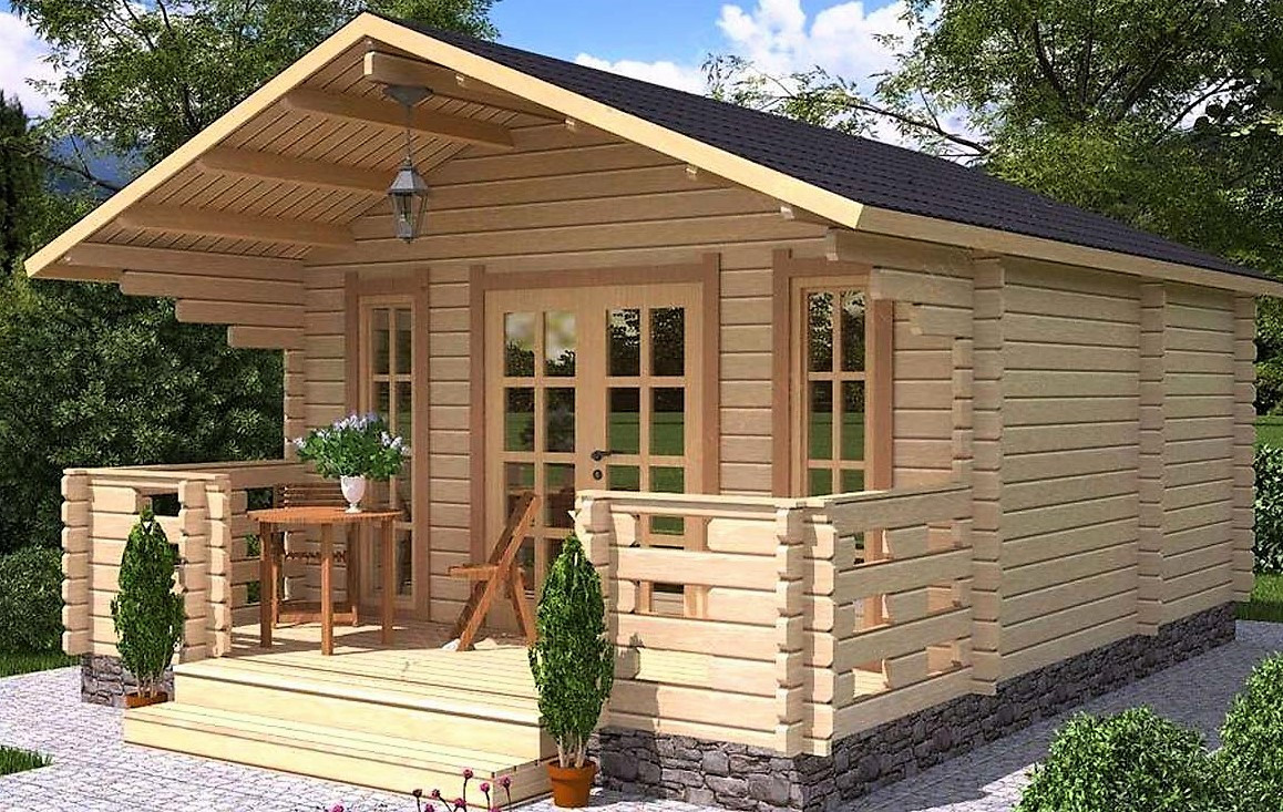 Модульний садовий будиночок 6,0x4,5м Gartenhäuser-39