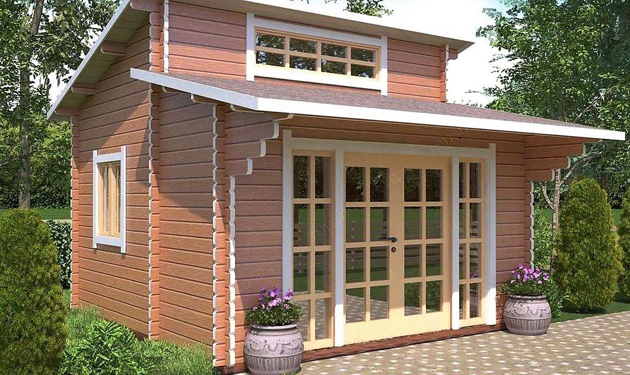 Модульний садовий будиночок 4,2x4,2м Gartenhäuser-42