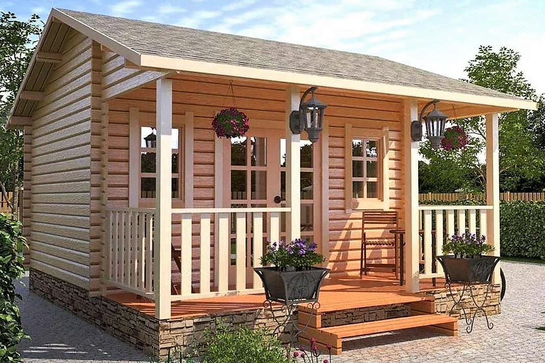 Модульний садовий будиночок 4,5x5,0м Gartenhäuser-43