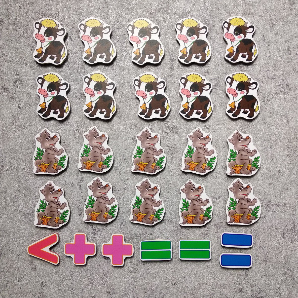 Магнітна математика Вовченята та Корівки