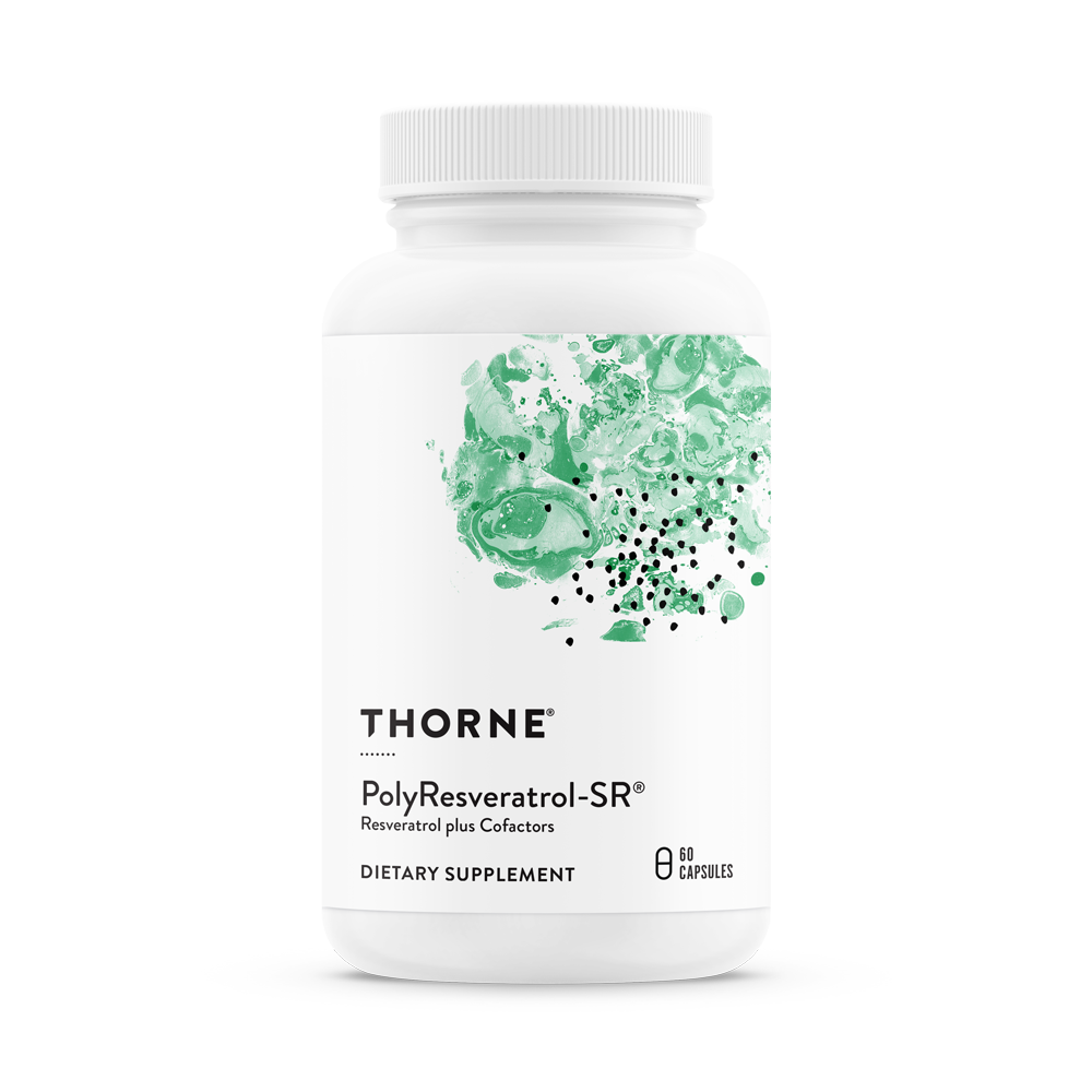 Thorne Research PolyResveratrol-SR / Ресвератрол та кофактори 60 капсул