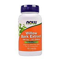 Экстракт коры ивы NOW Willow Bark Extract 400 mg 100 caps