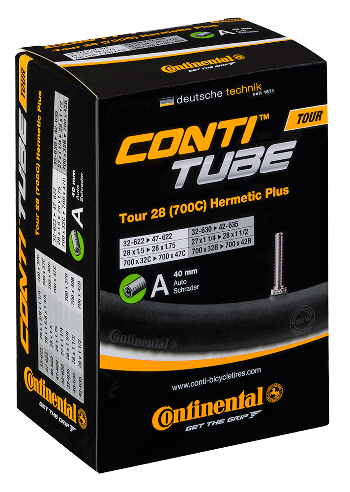 Велосипедна камера Continental Tour Tube Hermetic Plus 28" A40 [ ->47-642]