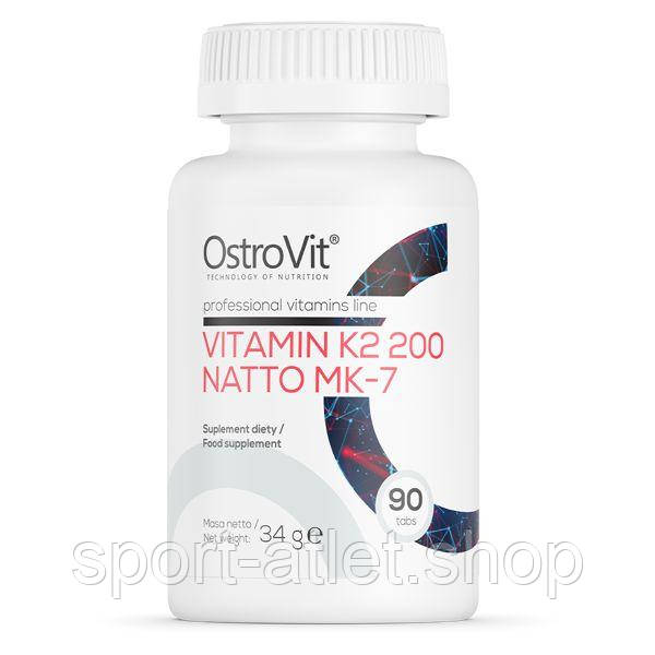 Вітаміни та мінерали OstroVit Vitamin K2 200 Natto MK-7, 90 таблеток