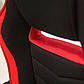 Крісло офісне ігрове Signal Camaro чорний з червоними вставками тканина, фото 5