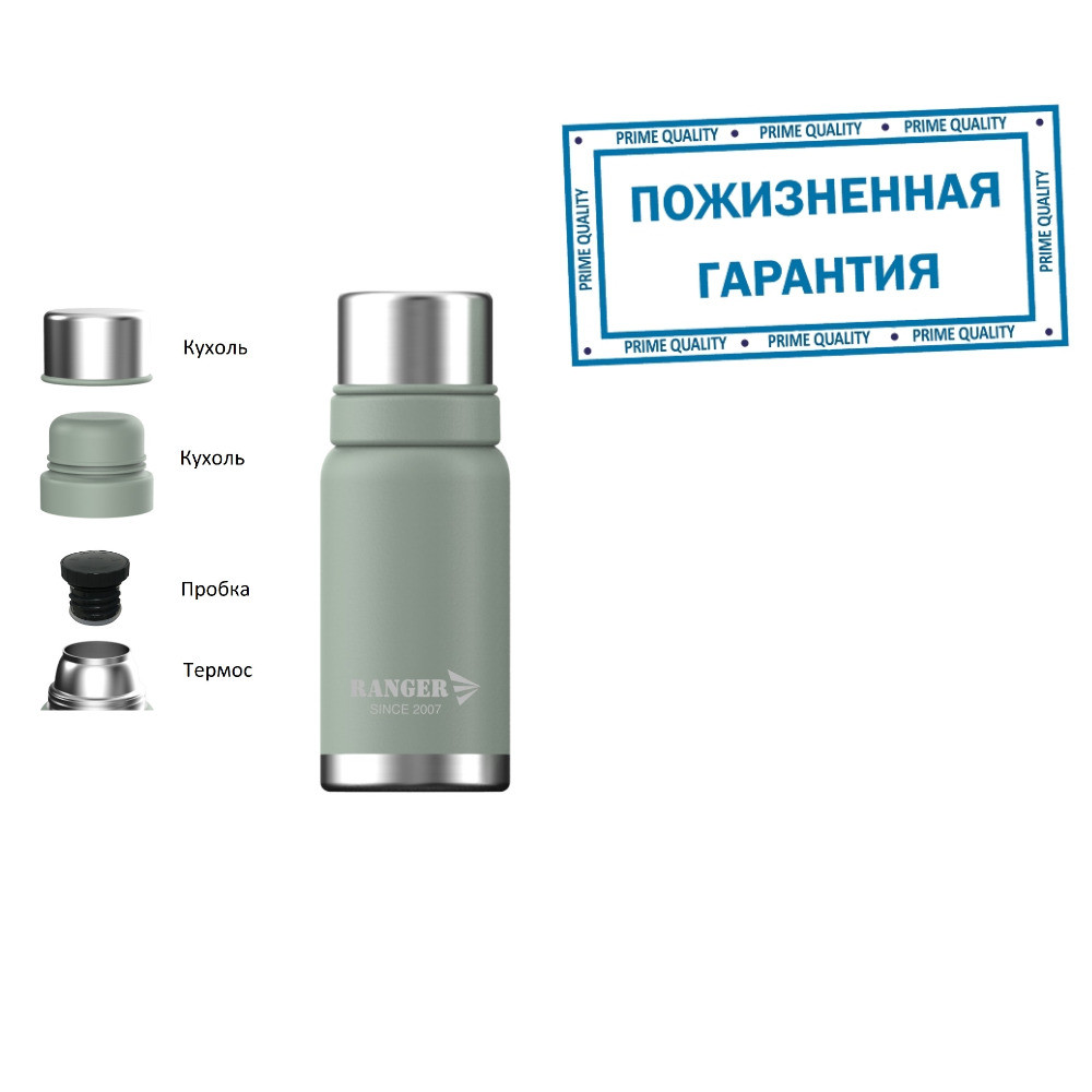 Для спорту подарунок, термос з нержавійки 500 мл, термос металевий, термос для чаю 0,5 л, термос 500 мл, термос туристичний