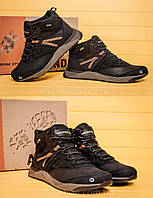 Мужские зимние кожаные ботинки MERRELL Black, Сапоги, кроссовки зимние черные, спортивные ботинки