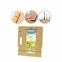 Планшет А4 33х36 см з магнітним затискачем МДФ Rosa Studio, 50045794