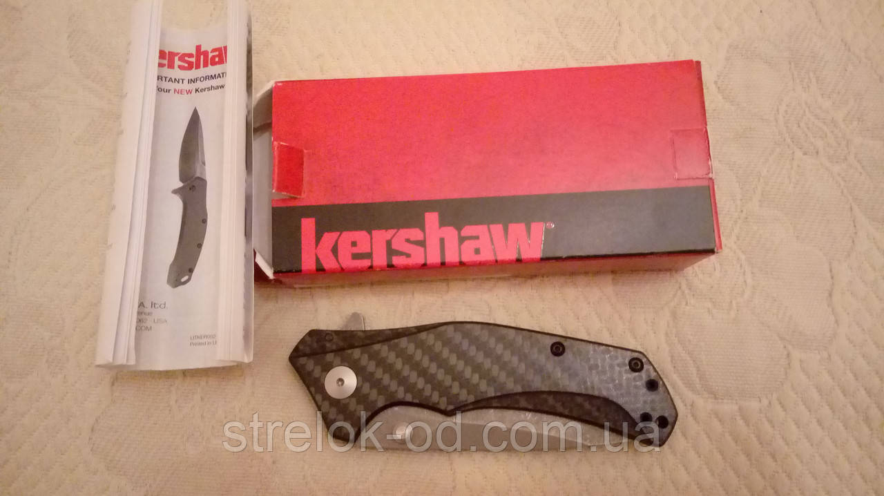 Напівавтоматичний складаний ніж  Kershaw Knockout сталь M390 Sprint Run, фото 1