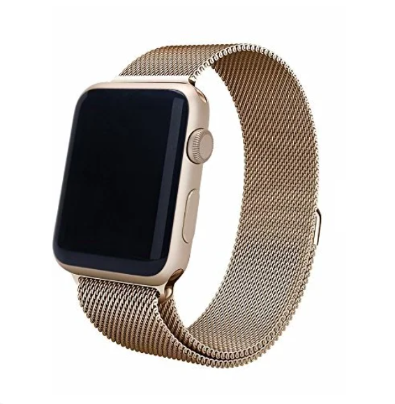 Ремінець метал Milanese Loop для Apple Watch 38 / 40mm old gold (KG-887)